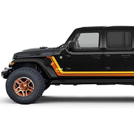 Amazon Com Decal Scrambler Retro Sticker Vinyl Door Style Compatible With Jeep Gladiator Jt 19 Automotive