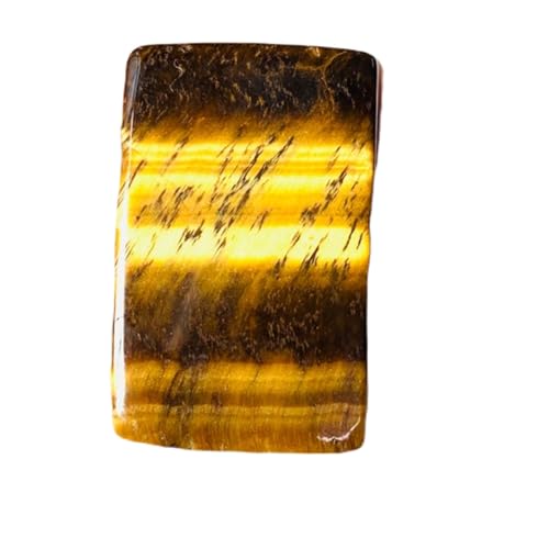 Pierre gemme en vrac œil de tigre 33x22x3mm pour fabrication pendentif et collier