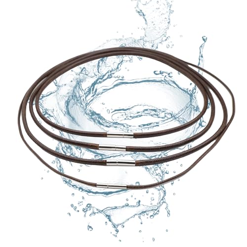 Lot De 4 Cordon Cuir Pour Collier, Cordon Collier Pour Pendentif, Chaîne Homme, Tour De Cou Bijoux Commodité, Ciré Tressé Durable, Convient Aux Hommes Et...