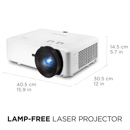 ViewSonic LS921WU Projecteur d'installation Laser ANSI 6000 lumens ratio de projection 0.81-0.89, zoom 1.1x WUXGA