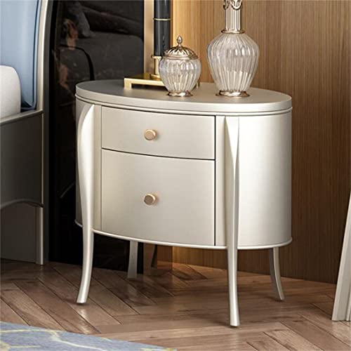 Table de chevet meuble rangement chambre bois massif 2 tiroirs 60cm