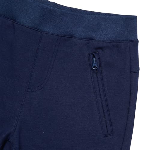Lands' End Boys Iron Knee Tech Knit Joggers Medium Navy3