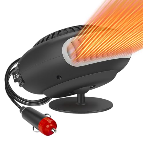 FVPKYUR Calentadores De Coche Para Vehículos - 12V/24V Suministros de Calefacción Automotriz - Desempañador De Parabrisas De Coche - Para Conductores De Camiones Caravanas Sedanes En Clima Frío Y