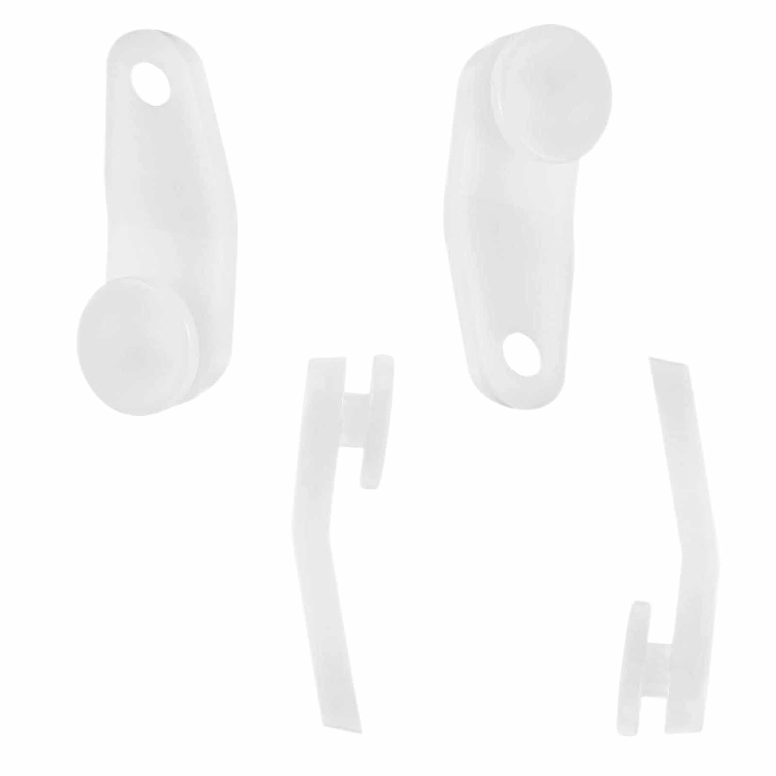 TFSYLISA Ganchos de Riel de Cortina Ganchos de Cortina de Plástico Blancos Deslizador para Barra de Ducha, Riel de Ventana, Persianas,50 Piezas
