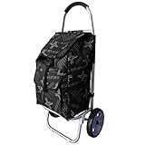 Gran capacidad: las compras y los viajes son fáciles para todas las edades con este ligero carrito plegable de 40 kg de capacidad con cómodo asa principal