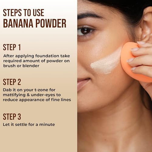 Insight Banana Loose Powder |Make Up Setting Powder |Provides Long-lasting Coverage |Reduces Shine|Loose Powder(Banana Powder) - Image 4