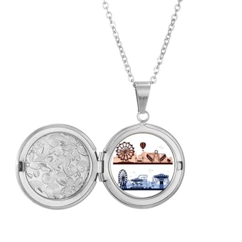 Collier avec médaillon de décoration pour parc d'attractions et anniversaire