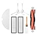 Huayuwa Lot d'accessoires de rechange pour aspirateur Dreame F9, 1 brosse principale + 2 brosses latérales + 2 filtres + 1 chiffon jetable + 2 outils