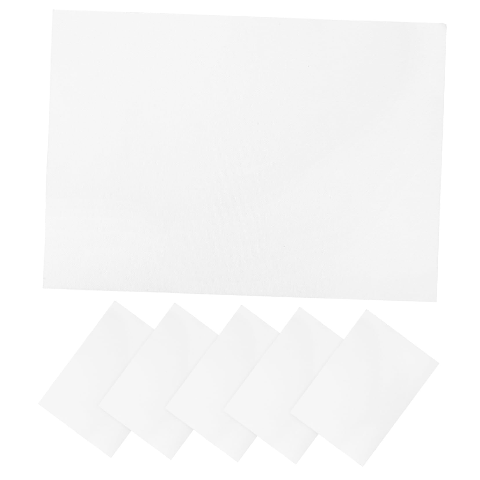 IWOWHERO DIY Embroidery Stabilizer Cuttable Water-Soluble Backing 6pcs Portable Embroidery Backing Sheets