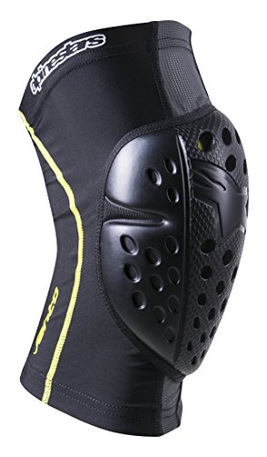 Alpinestars Men's Vento Knee Protector, X-Small, Black Acid Yellow