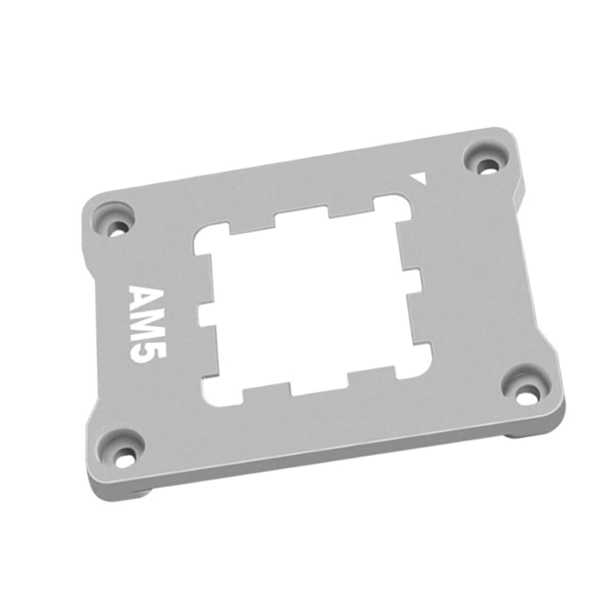 Alide Supporto CPU AM5, staffa non-cedimento, telaio di fissaggio in lega di alluminio, 69x53 mm, argento
