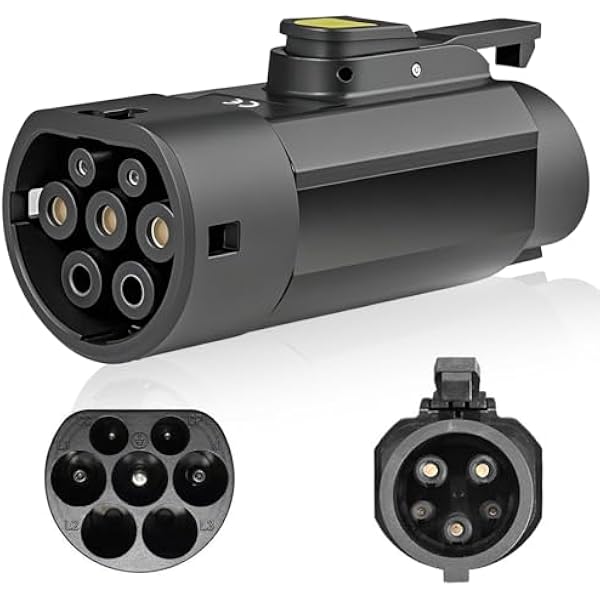 Adapter EV typu 2 do typu 1 - 32 A wysokiej jakości kabel do ładowania EV, adapter do ładowarki samochodowej, typ 2 do typu 1 EV + adapter do pojazdu elektrycznego, kabel do ładowania, ładowarka