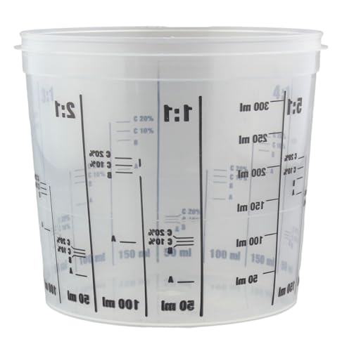 Alex Flittner Designs Lackmischbecher Messbecher 375-2300ml - Mischbecher für Autolack & Epoxidharz, 2:1 Bis 6:1 Mischbecher, Lackmischbecher 375-2300ml (10, 2300ml)