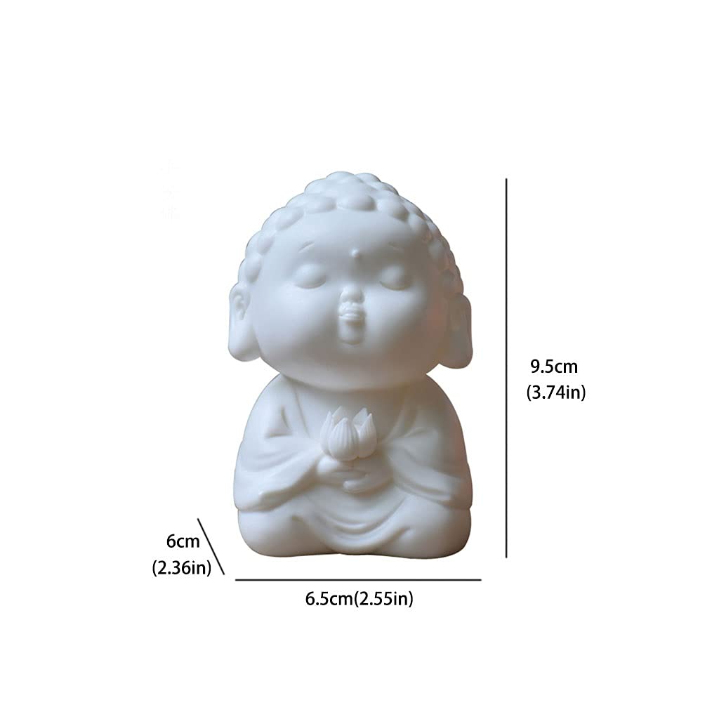 SUNESA Räucherstäbchenhalter Keramischer Duft-Brenner Duft-Brenner Räucherstäbchen Sandelholz Räuchergefäss Haushalts Retro Buddha Räuchergefäss Dekorative Ornamente (weiß) Räucherstäbchen Halter