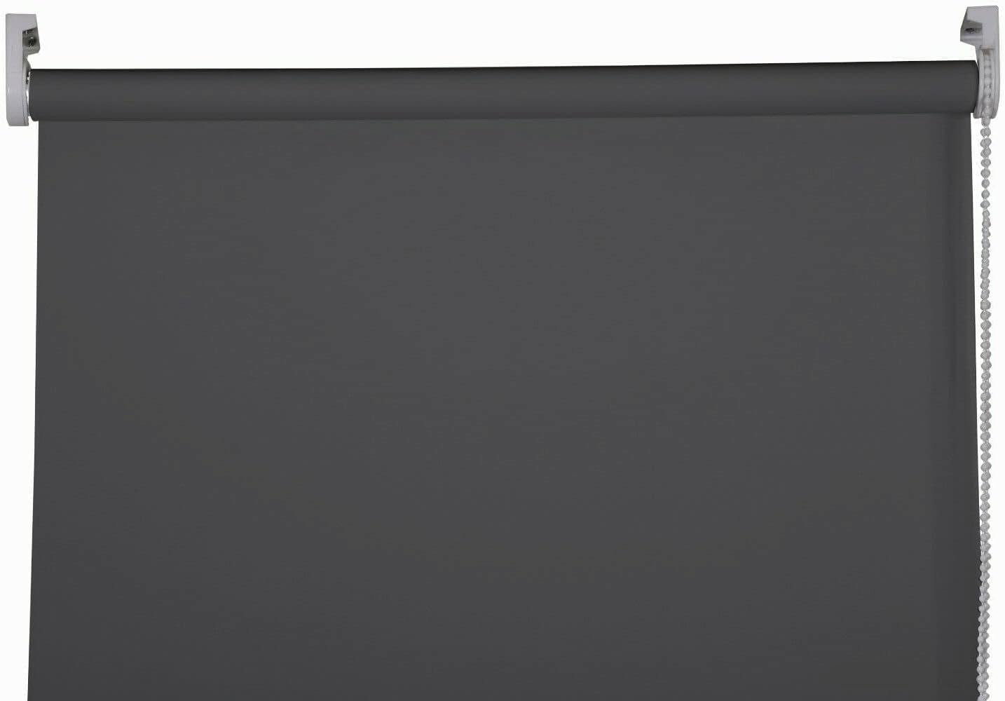 Apex Furnishings Charcoal Grey Blackout roller blinds for windows, Thermal Insulated UV Protection Child Safety Trimmable Easy Fit Home office Window Blinds W 240cm x L 210cm โ image 1