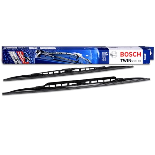 Essuie-glace Bosch Twin Spoiler 532S, pack de 2 balais avant plats 530mm/500mm pour voiture