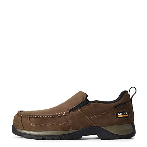 Ariat Mens Edge Lte Slip-On Sd Composite Toe Work Boot Dark Brown 10 #TOP1