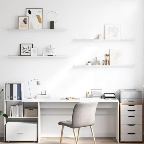 Étagère murale en marbre de 115cm pour optimiser vos petits espaces