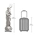 Design Toscano NG32474 Poseidon Man of the Sea Greek Mythology Indoor/Outdoor Garden Statue, 17 inches wide, 59 inches tall, Handcast Polyresin, Antique Stone Finish