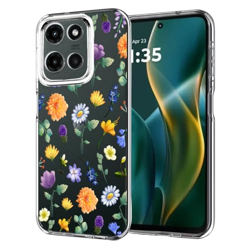 Unov Case for Motorola Moto G 5G / G Play 5G 2025-2026, Flower Garden