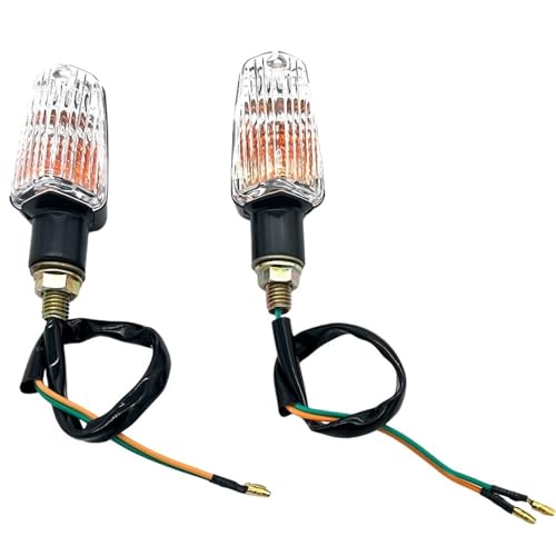 Luz trasera 2 luces intermitentes universales para motocicleta y scooter negro