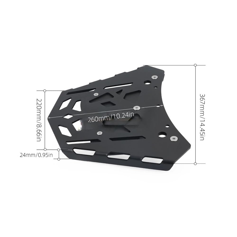 Moto Porte-Bagages Porte-Bagages Arrière pour Moto pour Tracer 9GT Plus 2024, Support De Coffre Supérieur, Rangement