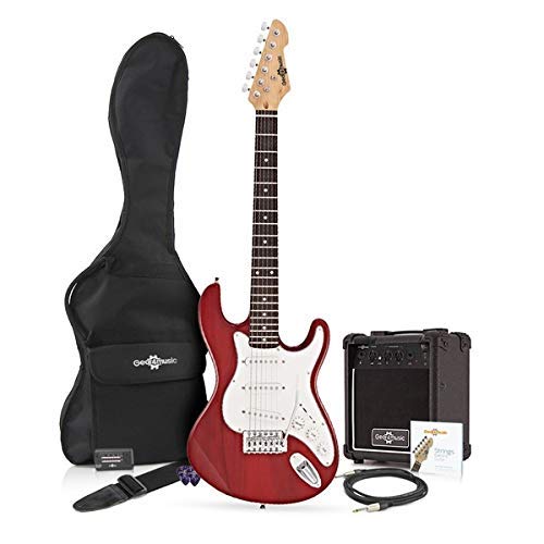 Set de Guitarra Eléctrica 3/4 LA + Amplificador Wine Red