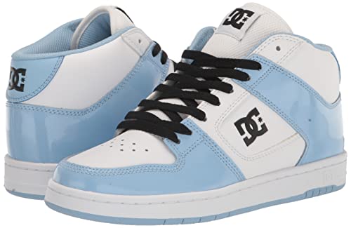Dc Women's Manteca 4 Mid Skate Shoe, Blue/White/Black, 6.5 #TOP6