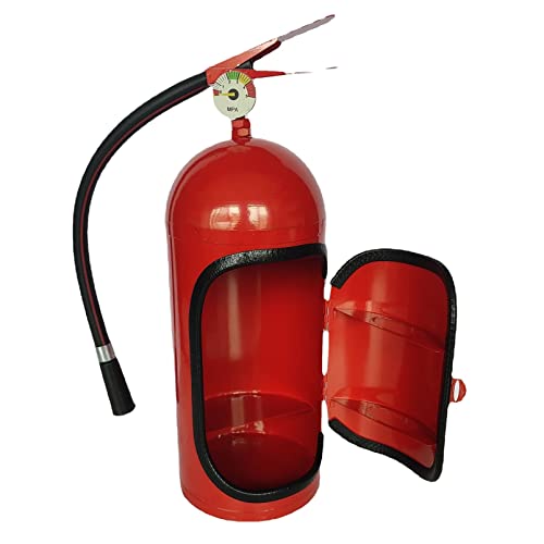 LDFZ Mini bar Fire Etinguisher, caja de vino para guardar copas de vino, regalo de vacaciones y Navidad y decoración del hogar para fiestas (color rojo, tamaño: S: 33 x 11,7 cm) Cover