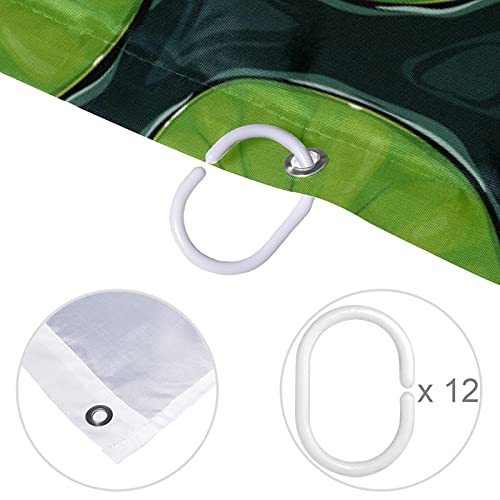 Rideau de douche imperméable lily pad fini les sols mouillés