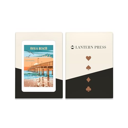 Lantern Press 52 cartas poker Avila Beach California miniatura 4