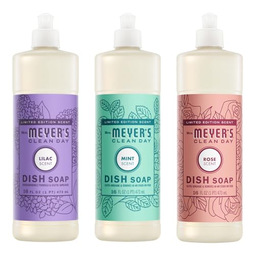Image of Mrs. MEYER'S CLEAN DAY Variety Dish Soap Scent (Lilac + Mint + Peony)