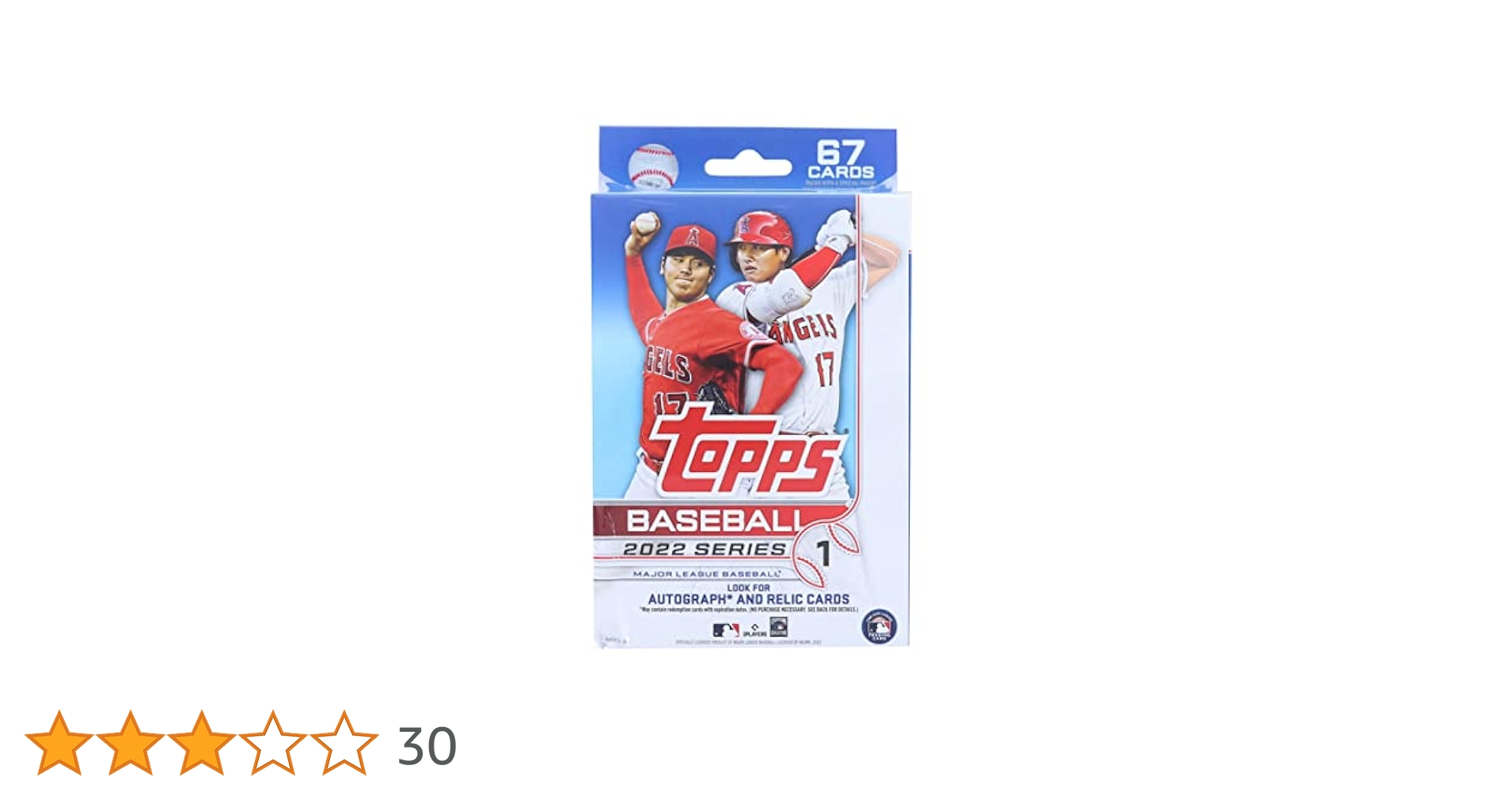 Amazon.co.jp: MLB 2022 Topps Series 1 Baseball Hanger Box