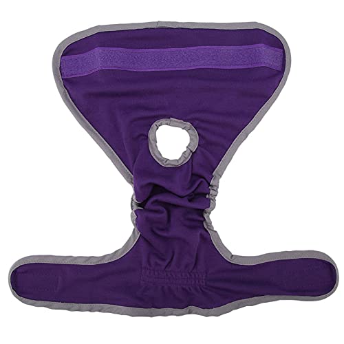 Image of HEEPDD Female Dog Diapers Reusable Washable Sanitary Wraps Adjustable S M L Sizes Polyester Spandex Blend Purple Color 100 Wash Cycles for Heat Cycles Incontinence Travel Post Surgery Recovery