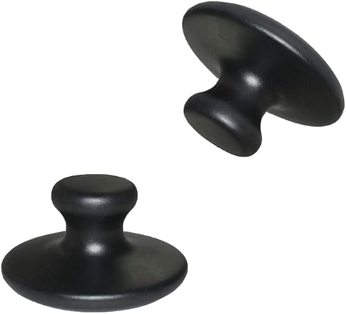 Healifty 2 piezas de piedras calientes en forma de hongo, cálidas, lava natural, basalto, roca caliente, guasha, herramientas para cuerpo y cara,