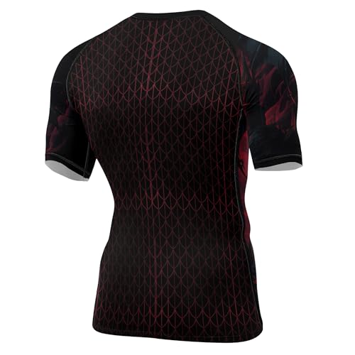 Dragon Baselayer Short Sleeve Rash Guard Shirt – BJJ MMA Wrestling Jiu-Jitsu Combat Sports3