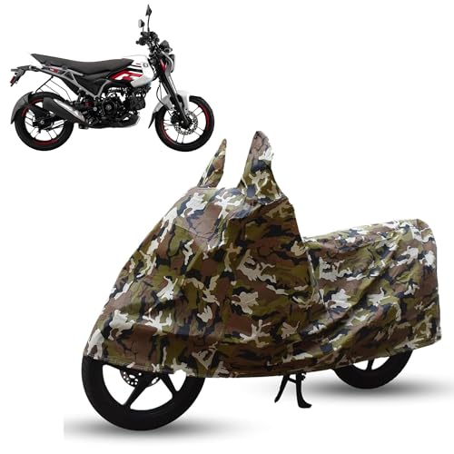 Image of Sulfar Bike Cover for Bajaj Freedom (125 CNG) | Waterproof, Dustproof & UV Protected | All Weather Two Wheeler Cover (Army Green) New 2026 Variants