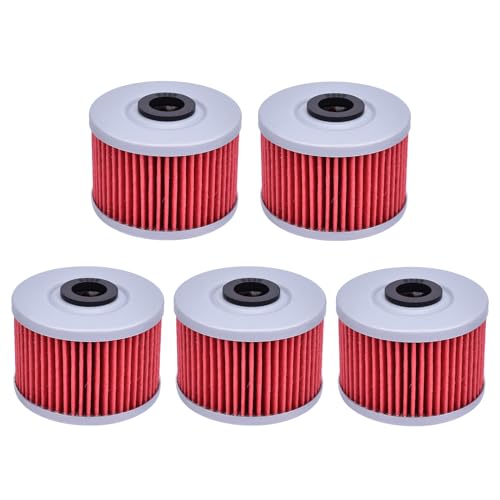 Image of KLX140 52010-1053 Oil Filter for Kawasaki KLX110 KLX300R HF112 | Fit for Kawasaki KLX300 KLX230R KX450F KLX125 KSR110 KLX450R KLX140L KLX140G KLX140R KLX140RF KLX140RL, 5pcs