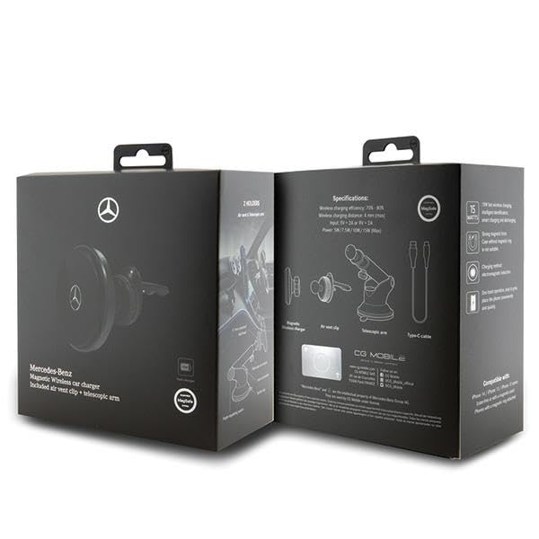 Mercedes MEMWCCK - Supporto magnetico per griglia/vetro, colore: Nero