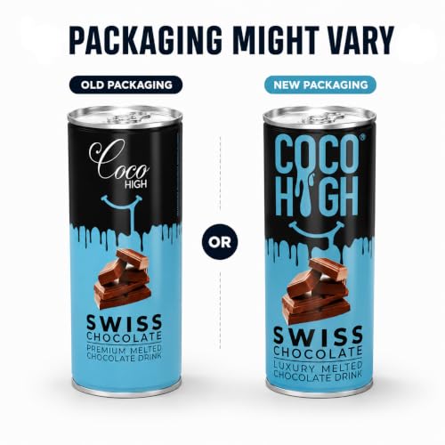 Image of CocoHigh Chocolate Milk 1.2L (6 x 200ml) | Combo of Swiss, Caffe Mocha & Dark Chocolate Milkshake Made with Real Cocoa | No Added Preservatives Ready to Drink