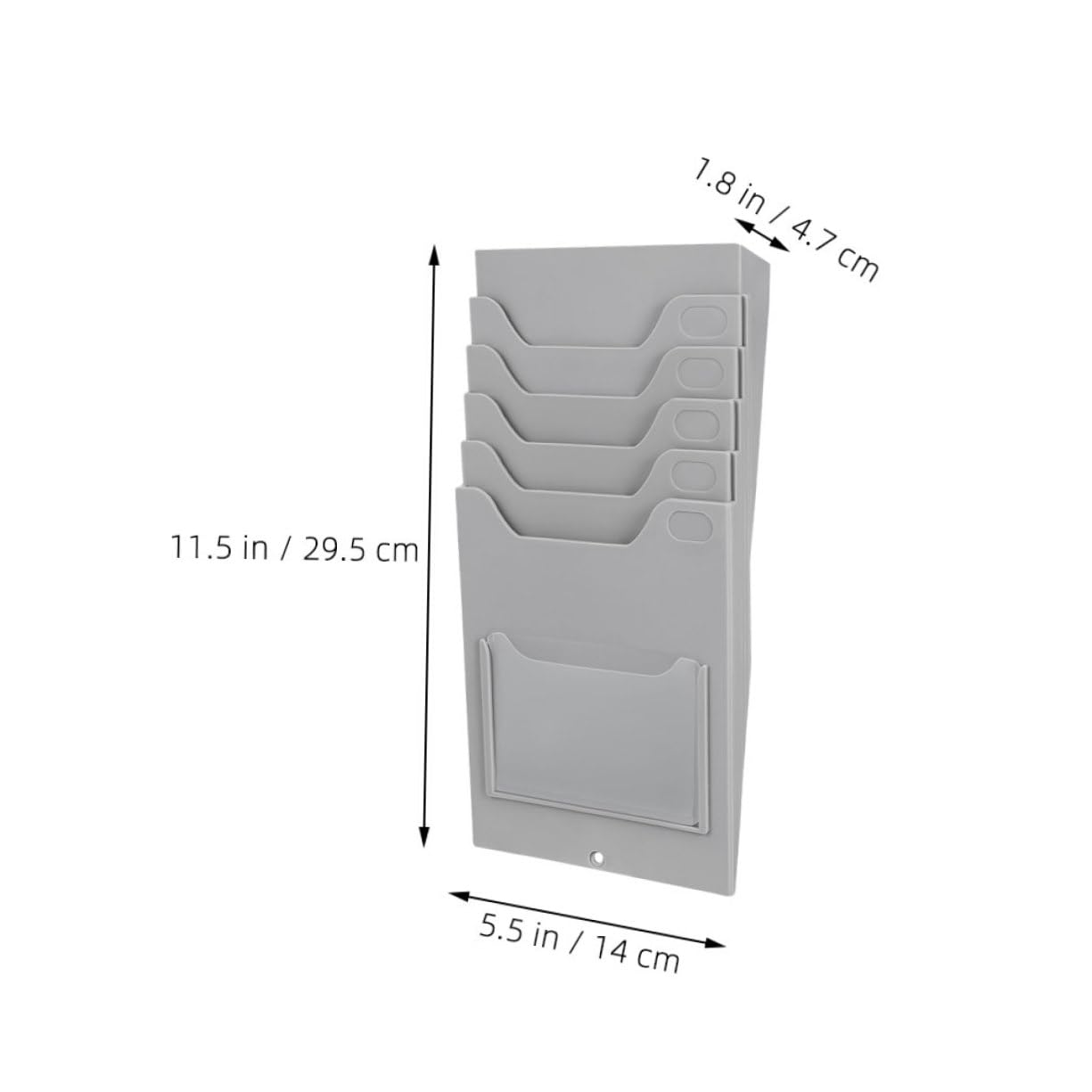 Homoyoyo Présentoir Mural pour Cartes de Visite en Pp, Lot de 2 Porte-cartes Compacts et Polyvalents pour Bureau et Hôtel