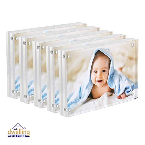 Dwelling With Pride Acrylic Picture Frame Set of 5 - Acrylic Photo Frame