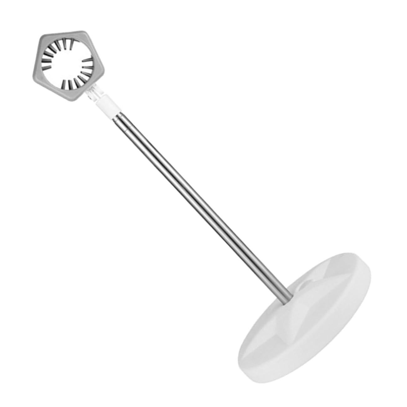 Homoyoyo Teleskop Haartrocknerständer Verstellbar 59-127cm Freihändig Halterung für Tierpflege und Styling mit Stabilem Befestigungsfuß Grau