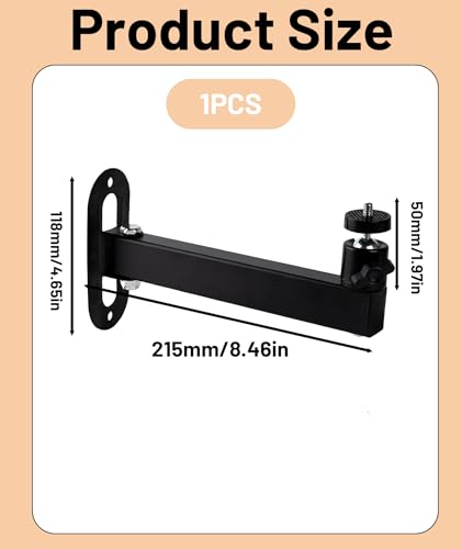 Image of Projector Stand Wall Mount, 1 Piece Adjustable Wall Mount Projector Stand for Home Theatre, Durable Mount with Easy Installation, Sturdy Stand Wall Mount for
