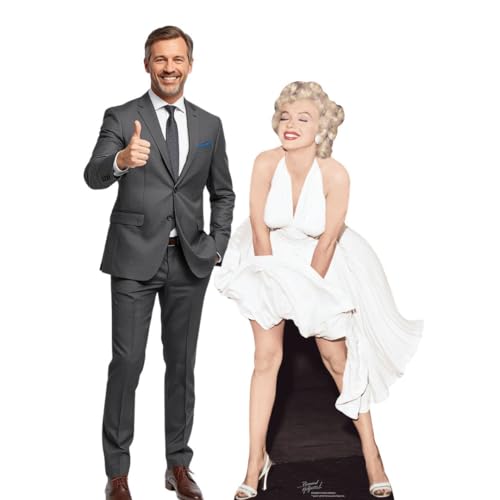 Star Cutouts - Stsc279 - Figurine Géante - Marilyn Monroe - Robe Blanche 157 Cm