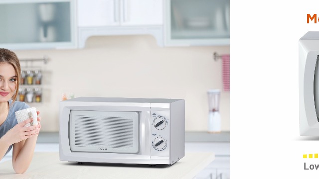COMMERCIAL CHEF 0.6 Cubic Foot Microwave with 6 Power Levels, Small Microwave with Grip Handle, 600W Countertop Microwave with 30 Minute Timer and Mechanical Dial Controls, White - Image 8
