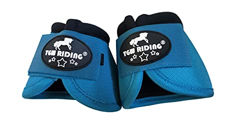 Image of 2520D Horse Bell Boots No-Turn Horse Bell Boots, Equine Ballistic Hoof Overreach Bell Boot, Pair