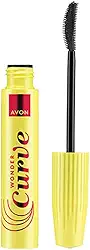 Avon Wonder Curve Máscara para Cílios, Curvatura Máxima e Levantamento, Fórmula com Polímeros e Ceramidas, Aplicador Curvado WonderCurl, 10ml