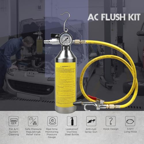 Kit para limpieza de tuberías de aire acondicionado automotriz miniatura 4