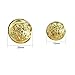 Grekywin Vintage Metal Button Brass High-Grade Buttons for Jeans, Coat, Blazer, Suits, Jacket etc. Exotic Customs Style (Gold)